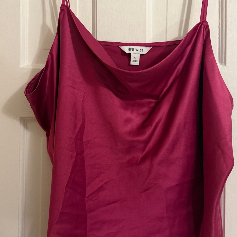 Nine West Pink Sleeveless Blouse